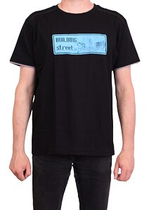 Pánské tričko s krátkým rukávem Scharf SFL24057 černo-modré