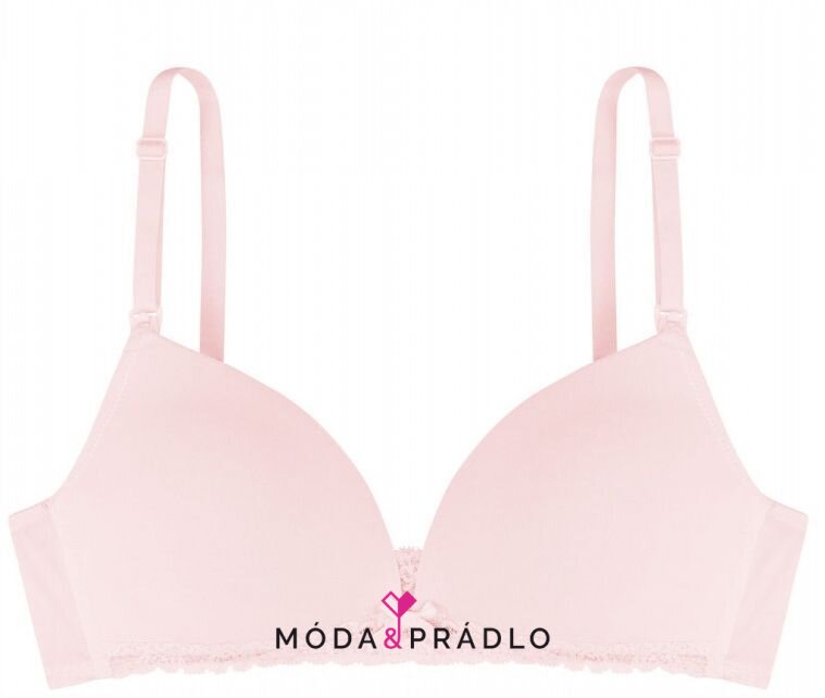 Lindex matt shiny nursing bra in light pink