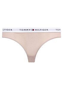 Dámské kalhotky Tommy Hilfiger z elastické pleteniny UW0UW05531 pudr