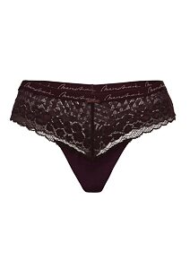 Krajková tanga pro ženy Marc & André W24-0691 bordo