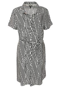 Letní propínací šaty Kenny S. 720650 černobílé