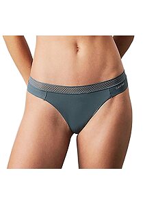 Dámská tanga Calvin Klein QF6307E blue performance