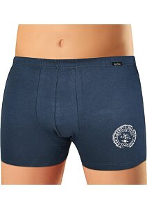 Pánské boxerky bavlna/lycra Andrie PS 5869 navy