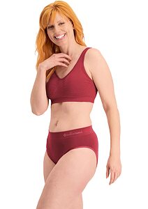 Bezešvé kalhotky z bambusu Bamboo basics Belle burgundy