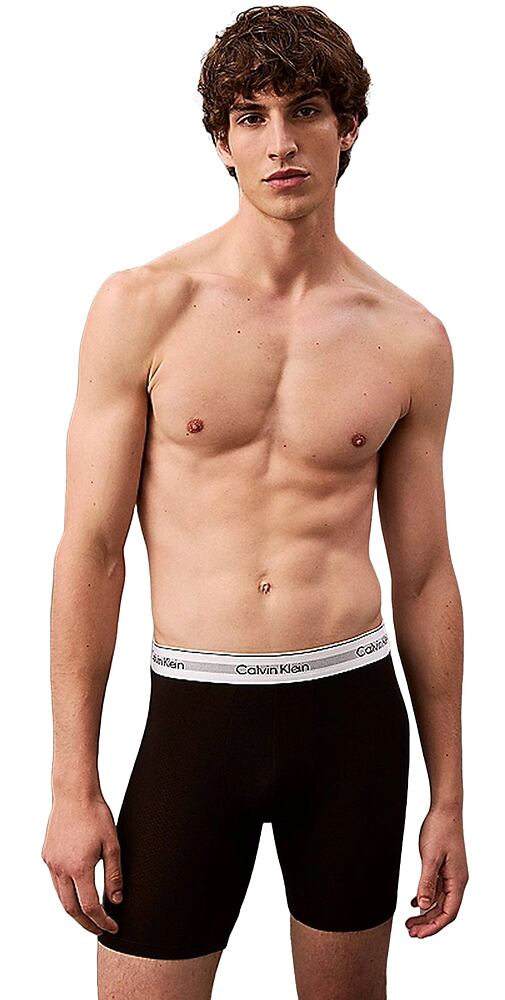 Boxerky s delší nohavičkou Calvin Klein 3 pack Modern Air NB3955A UB1