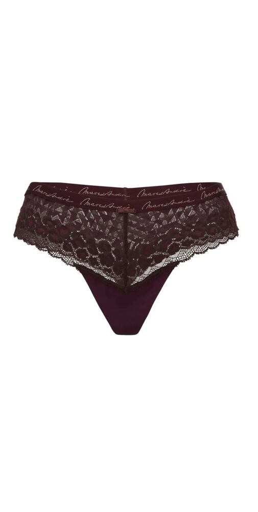 Krajková tanga pro ženy Marc & André W24-0691 bordo