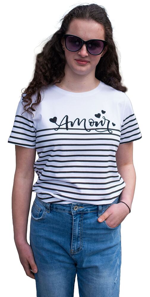 Mladistvé tričko s krátkým rukávem pro ženy RJ750030 bílé