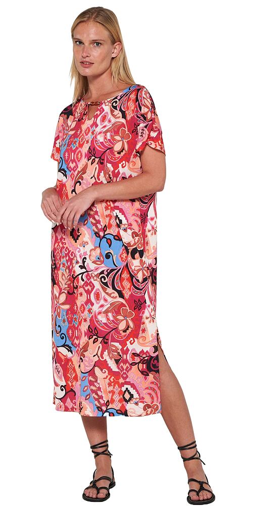 Květované letní šaty Vamp s krátkými rukávy 20537