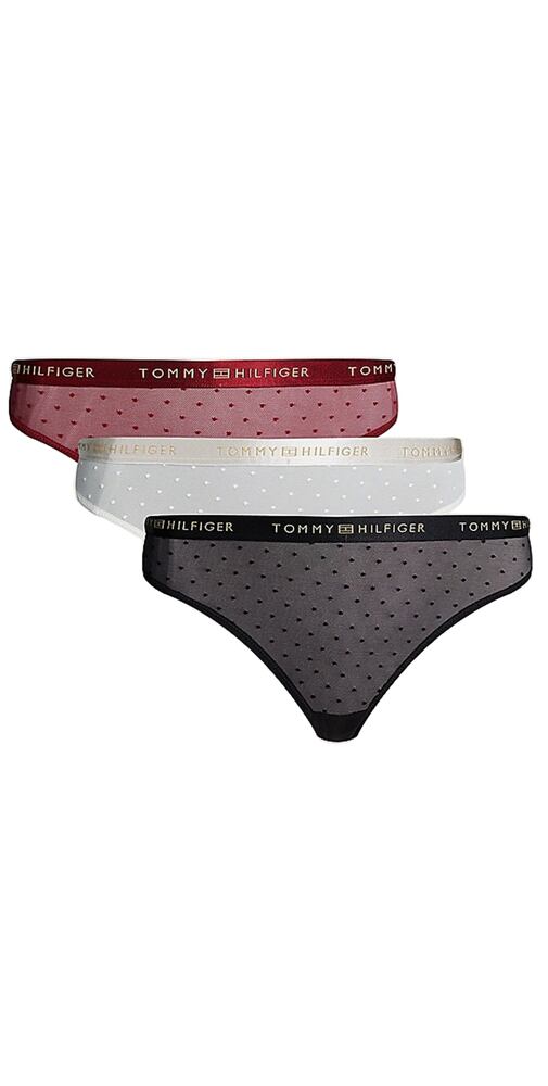 Dámská tanga Tommy Hilfiger UW0UW05534 3 pack